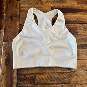 Women's Cream Sports Bra